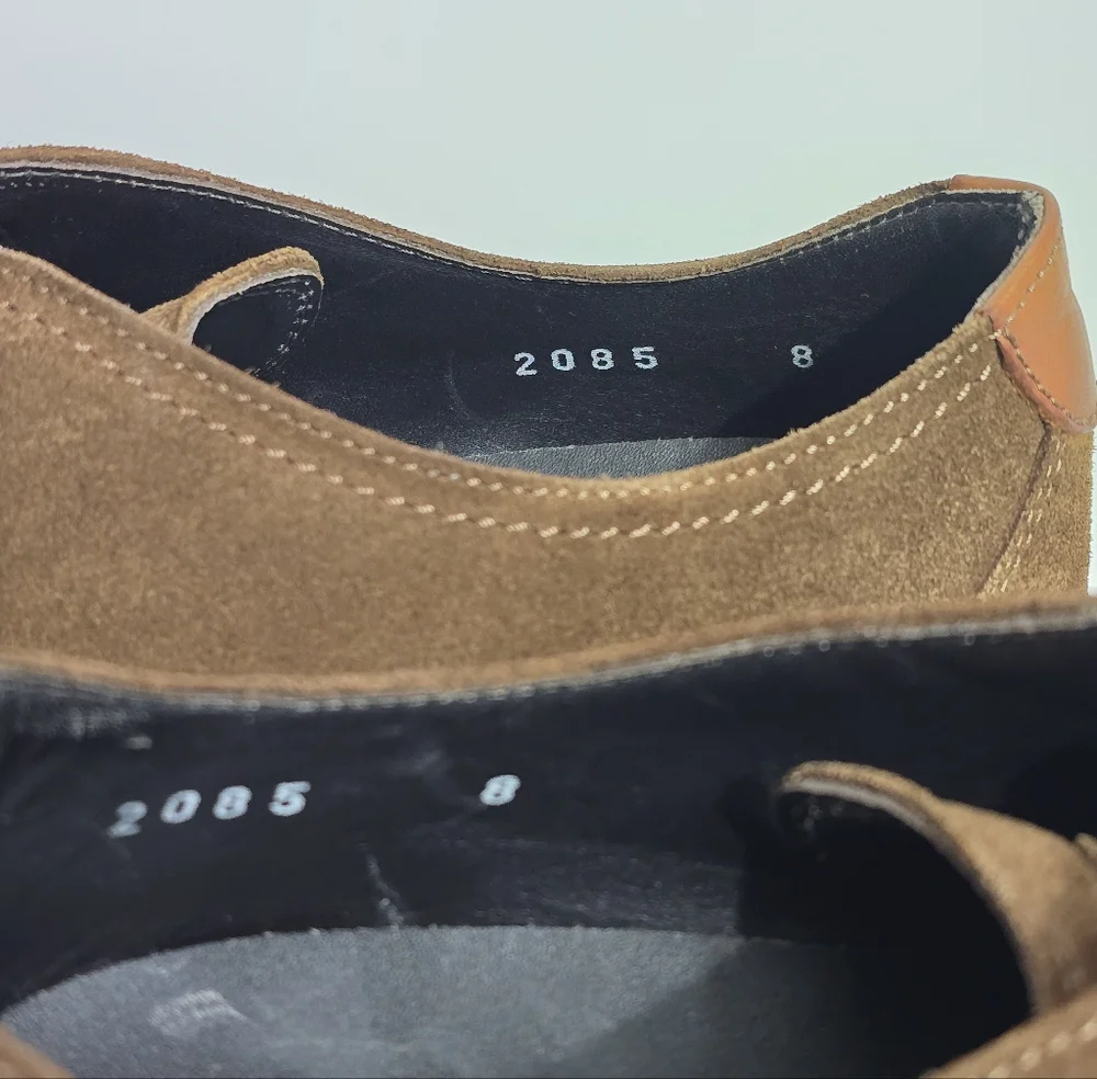 To Boot New York Adam Derrick Geoffrey Tan Suede Sneaker Minimalist Casual Sz 8